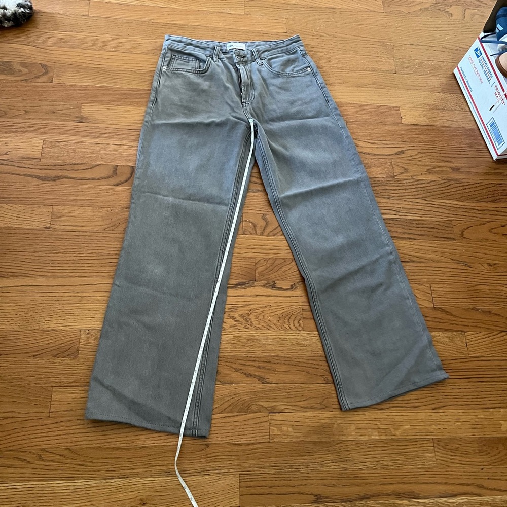 Zara Silver Gray Women's Jeans